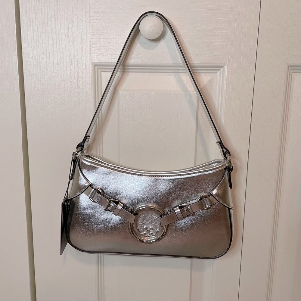 Vince Camuto metallic silver shoulder bag